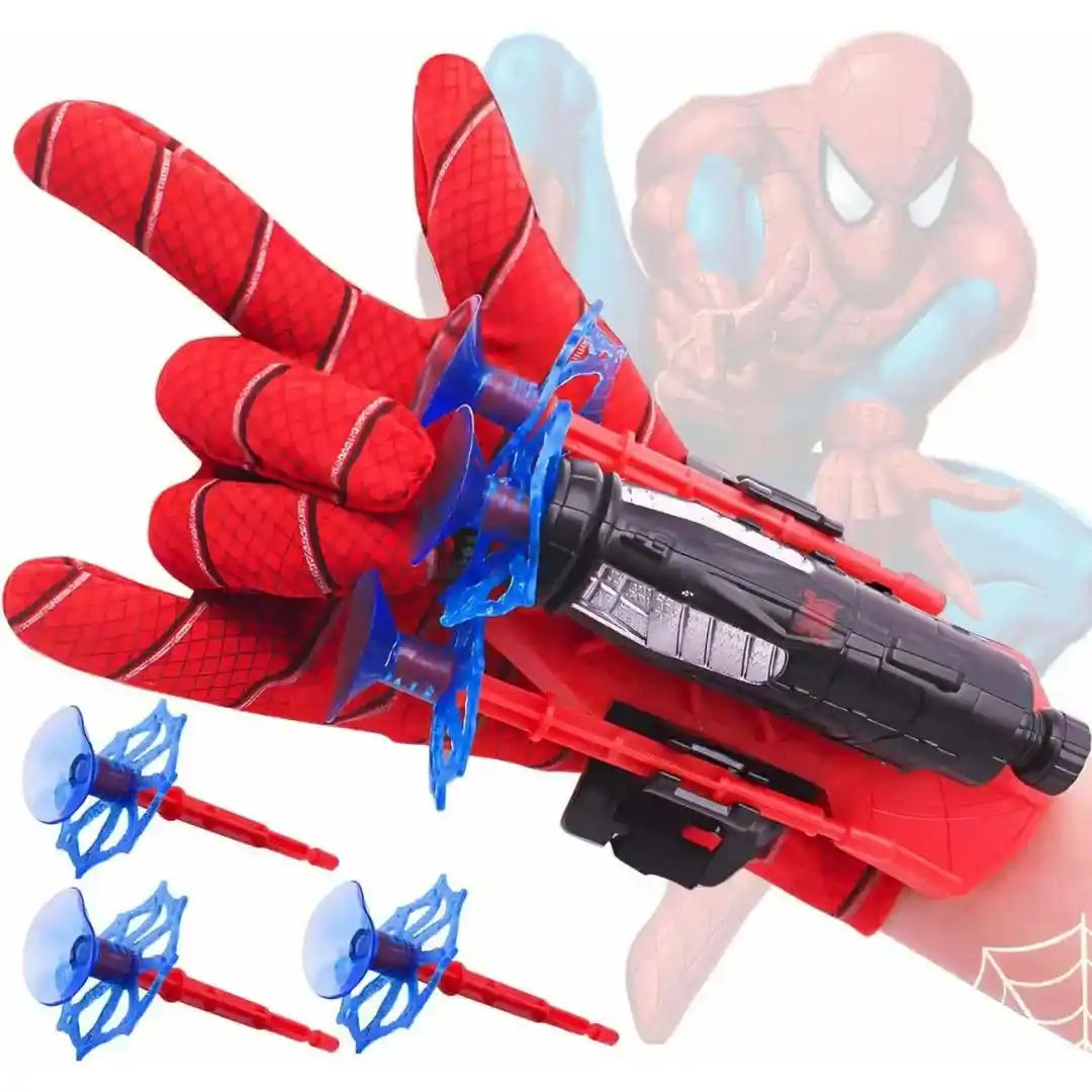 🔴Guante Héroe! ➕ 3 dardos Adhesivos y propulsor🕷️
