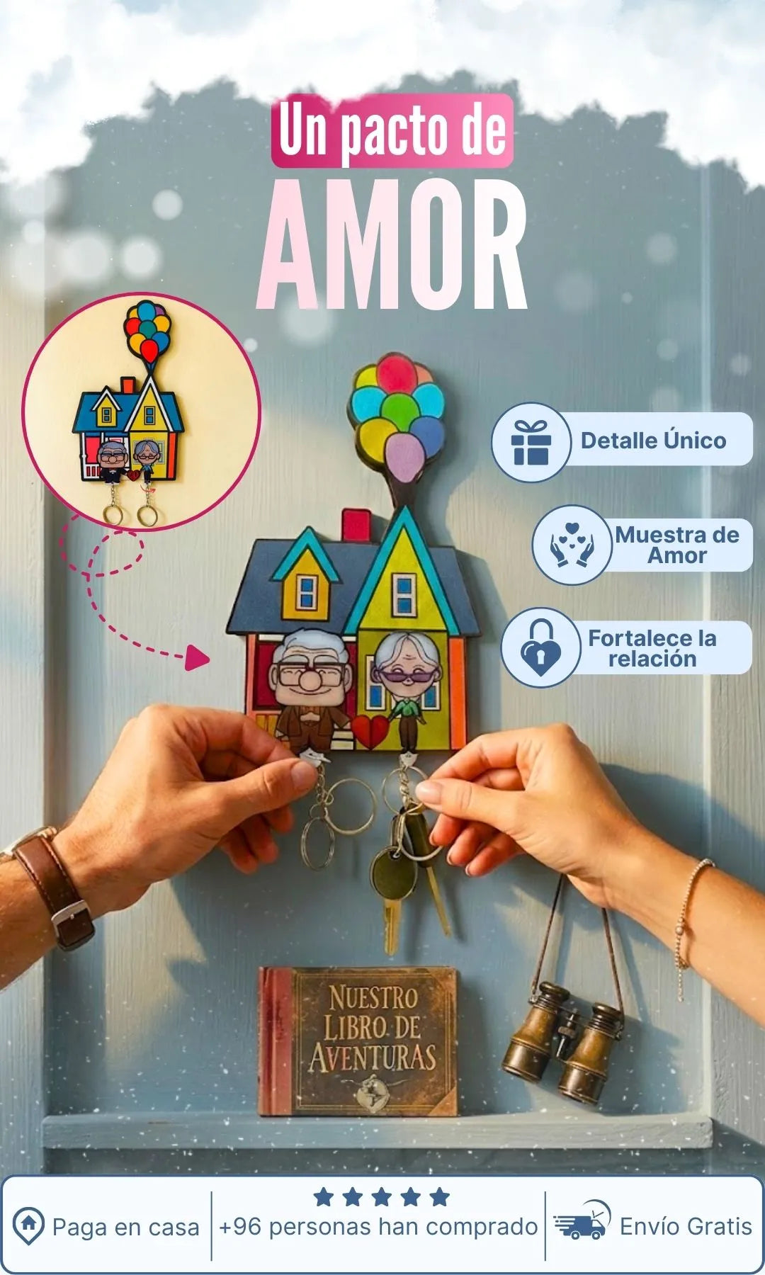 2x1 Porta llaves Pacto de Amor🔑💗
