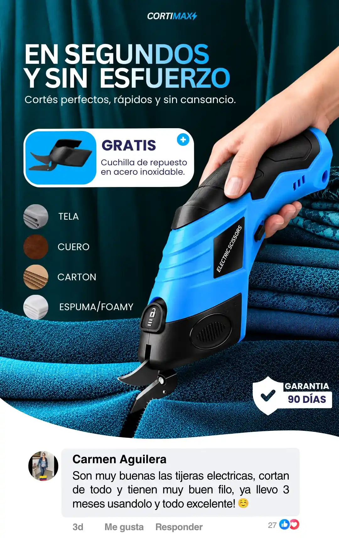 Ahorra tiempo y esfuerzo CORTIMAX⚡